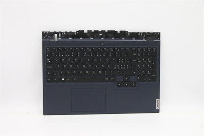Lenovo Legion 5-15ACH6H Palmrest Touchpad Cover Keyboard Swiss Blue 5CB1C74827