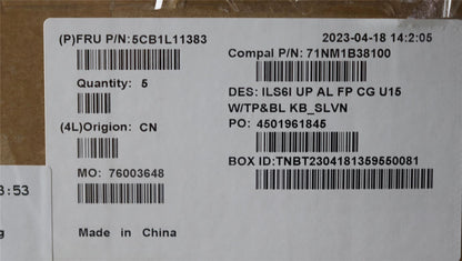 Lenovo IdeaPad 5 16ABR8 Palmrest Cover Touchpad Keyboard Slovenian 5CB1L11383