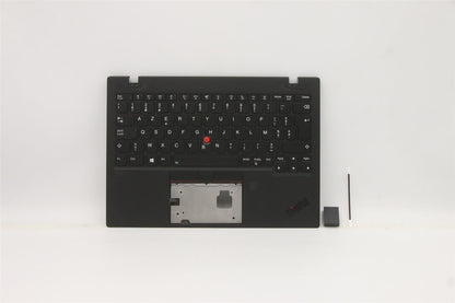 Lenovo ThinkPad X1 Gen 1 Keyboard Palmrest Top Cover Belgian Black 5M11B38311