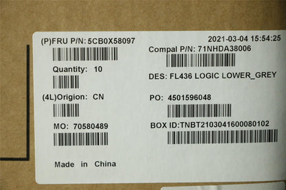 Lenovo Lower case C 81WJ_GREY 5CB0X58097