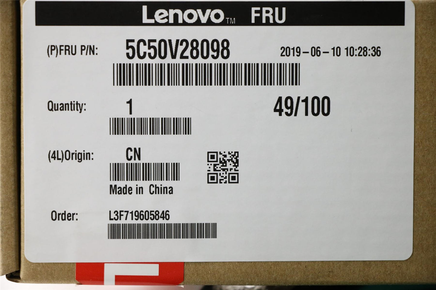 Lenovo ThinkPad T470s Power Button Board 5C50V28098