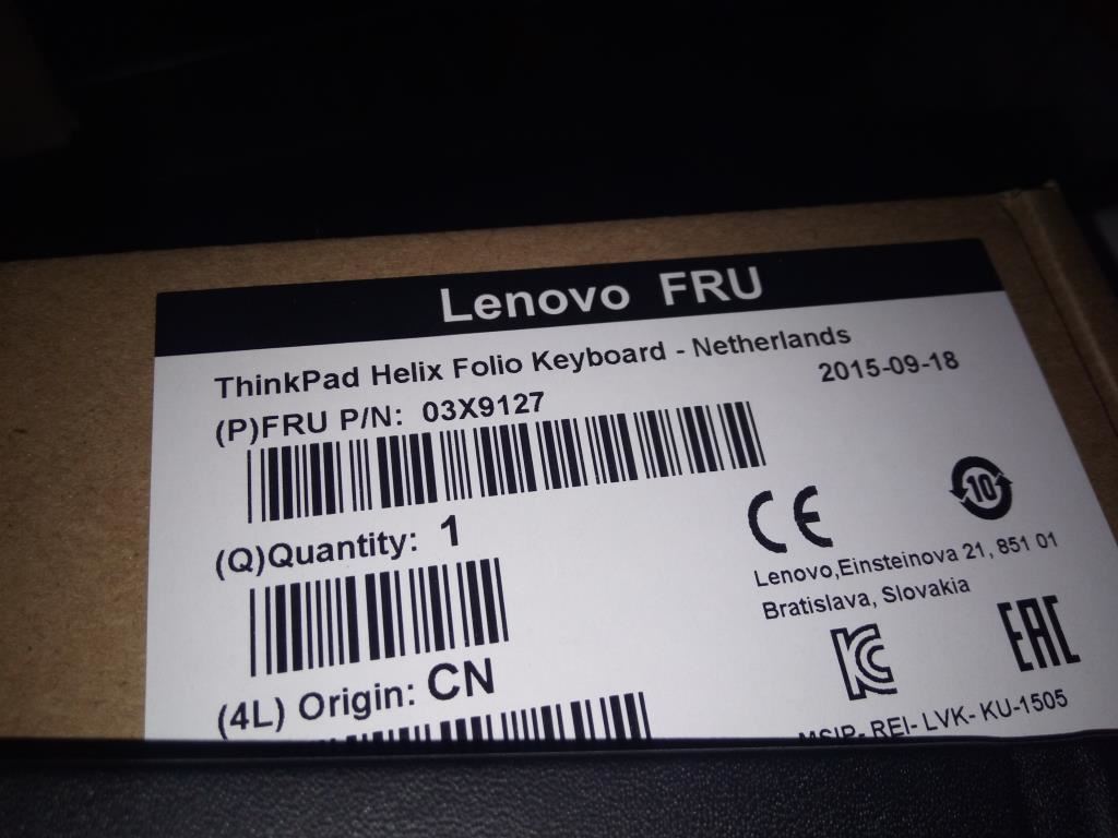 Lenovo TP Helix Folio KBD NET Keyboard 03X9127