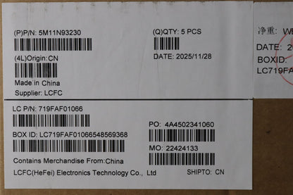 Lenovo MECH_ASM BL KB BK WW TUR PMX 5M11N93232
