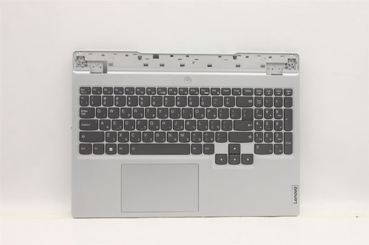 Lenovo 5 15IAH7 Palmrest Cover Touchpad Keyboard Hebrew Cloud Grey 5CB1H22897