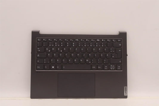 Lenovo Yoga 7 14IAH7 Palmrest Cover Touchpad Keyboard German Black 5CB1J23651