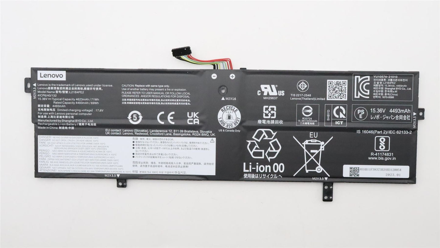 Lenovo Yoga 7 14IAL7 7 14ARB7 7 16IAP7 Battery 5B11F38372