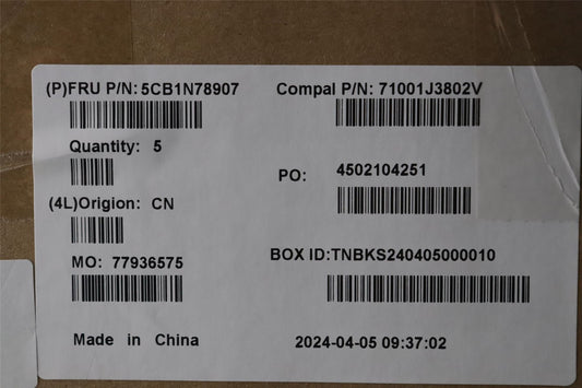 Lenovo UpperCase_BEL C 83G1 CG NFP BL 5CB1N78907