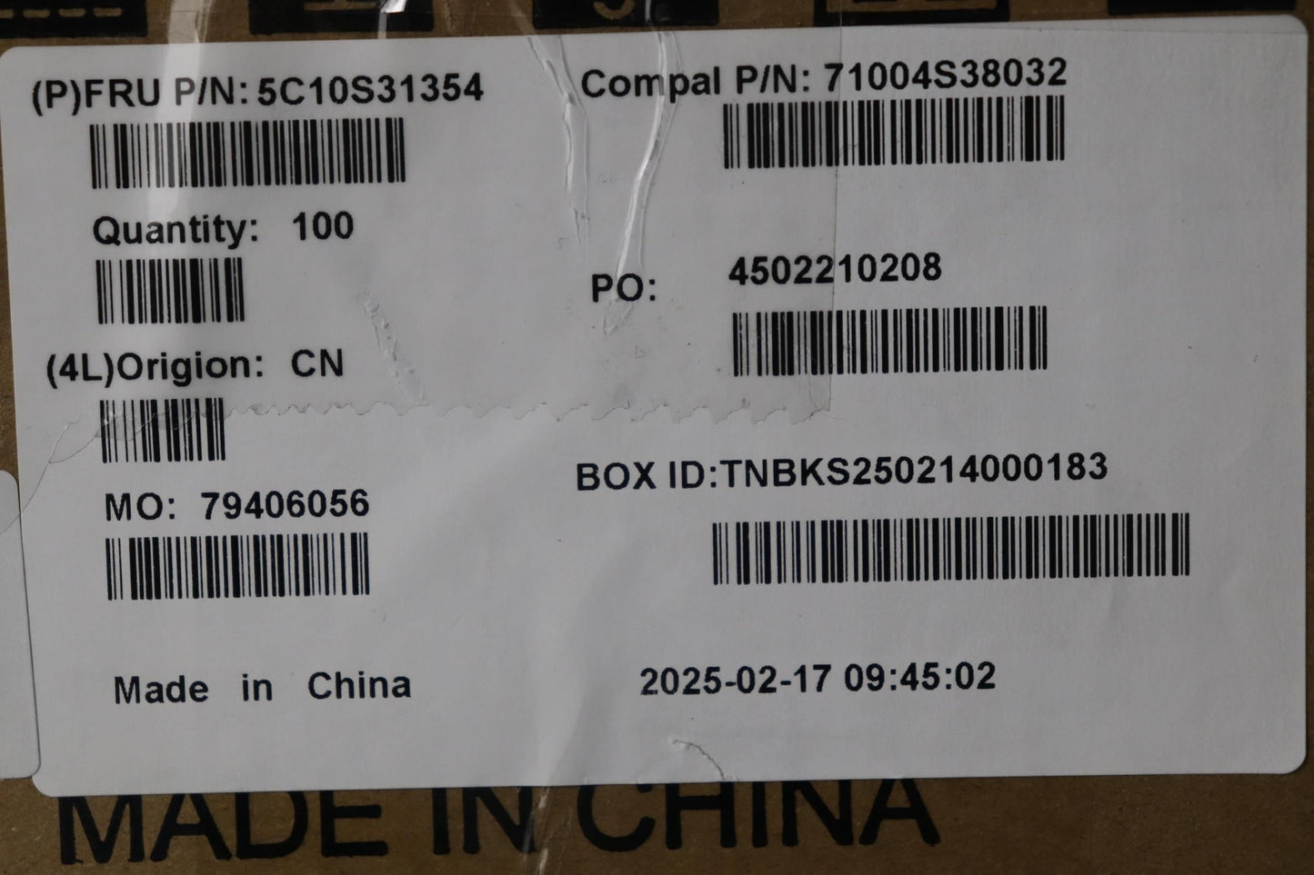 Lenovo C 83JK Camera Cable 5C10S31354