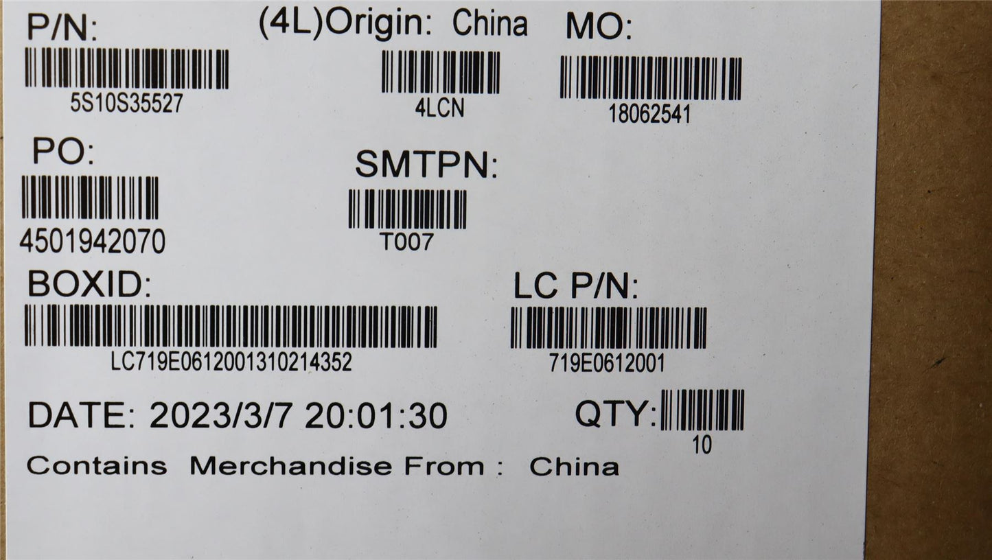 Lenovo SCREW Screw L 82XB KITS 5S10S35527