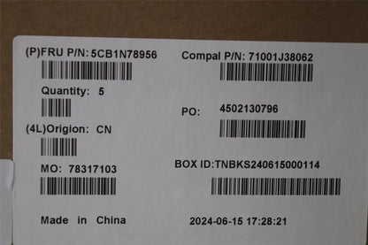 Lenovo UpperCase_UKE C 83G1 CG NFP NBL 5CB1N78956