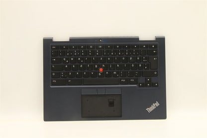 Lenovo ThinkPad C13 Gen 1 Keyboard Palmrest Top Cover German Black 5M11A36952