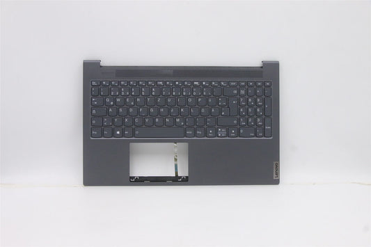 Lenovo Yoga 7-15IIL05 Keyboard Palmrest Top Cover German Grey 5CB0X55821