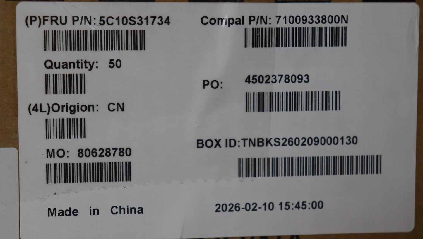 Lenovo C 83UG FHD eDP Cable 5C10S31734
