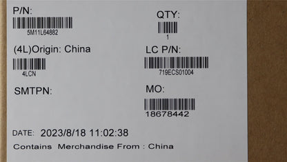 Lenovo MECH_ASM FRU NC BEZEL+FHD NCNMC30TAPEASM 5M11L64882