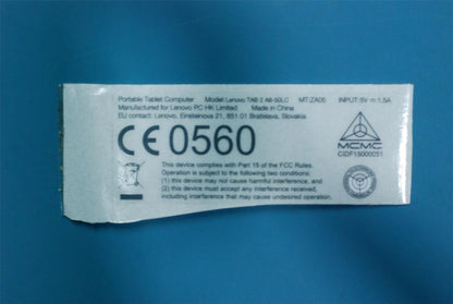 Lenovo A8-50LC Rating label &*70152677 CS 5L18C02780