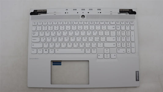 Lenovo Legion S7 16IRH8 Keyboard Palmrest Top Cover Hebrew White 5CB1L83642
