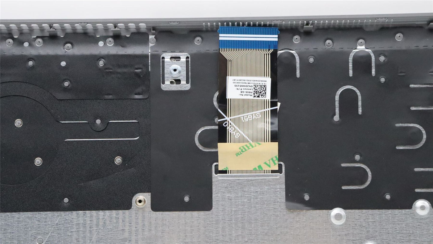 Lenovo IdeaPad 1 15AMN7 Keyboard Palmrest Top Cover German Silver 5CB1J51294