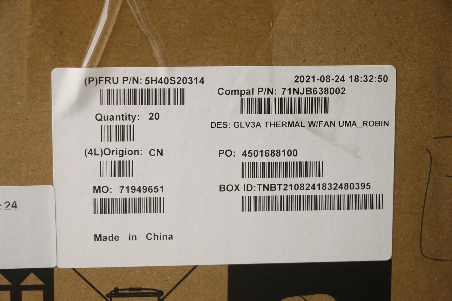 Lenovo Thermal module C 21A2 Robin 5H40S20314