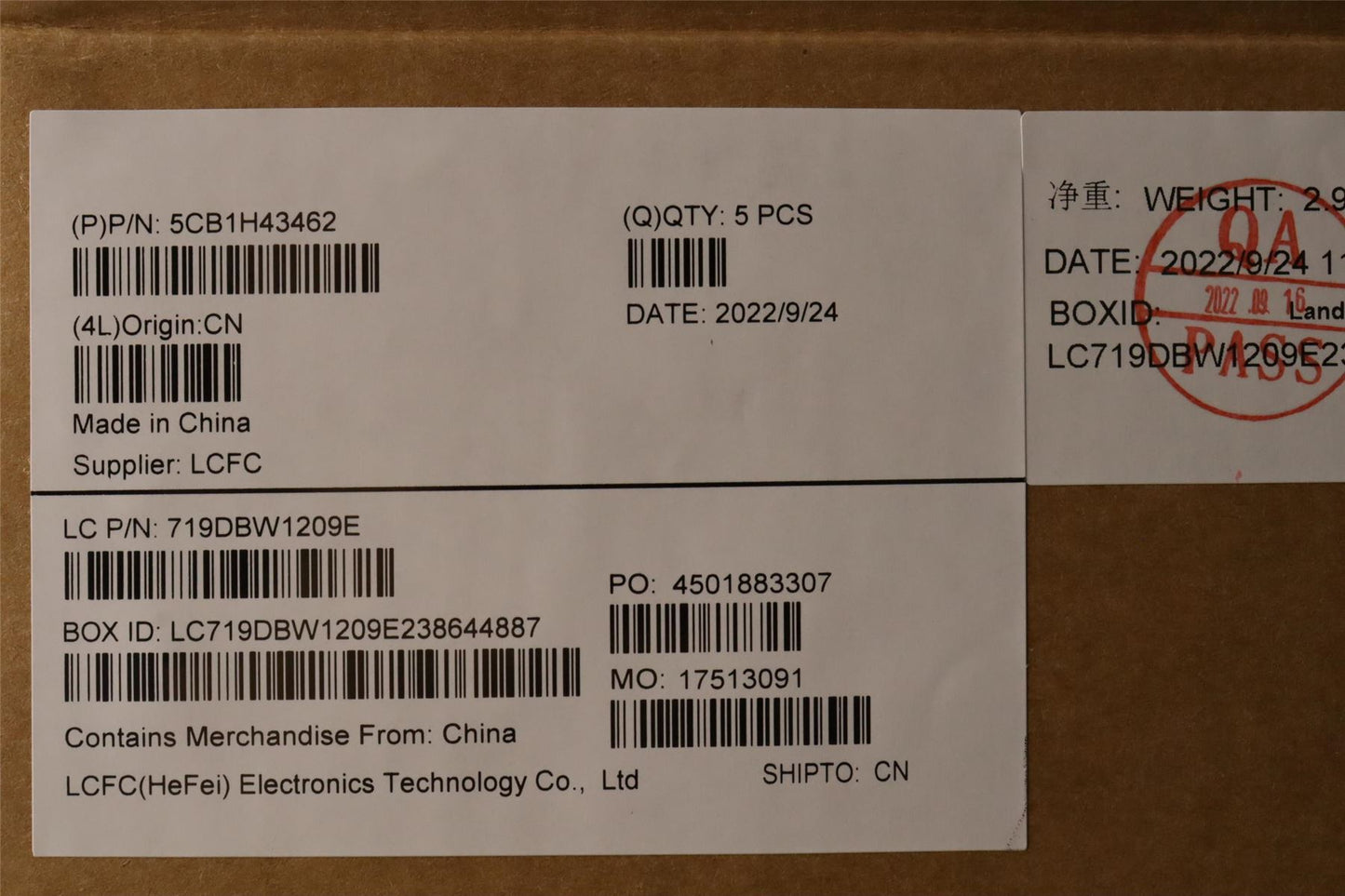 Lenovo IdeaPad 3 14IAU7 Palmrest Cover Touchpad Keyboard Belgian 5CB1H43462