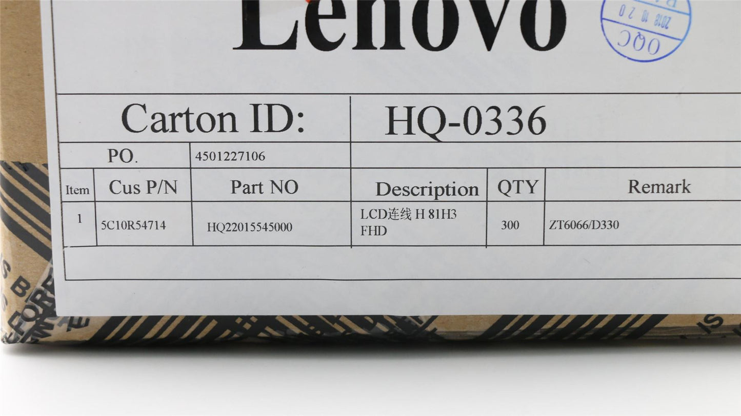 Lenovo IdeaPad D330-10IGM Cable Lcd Screen Display LED 5C10R54714