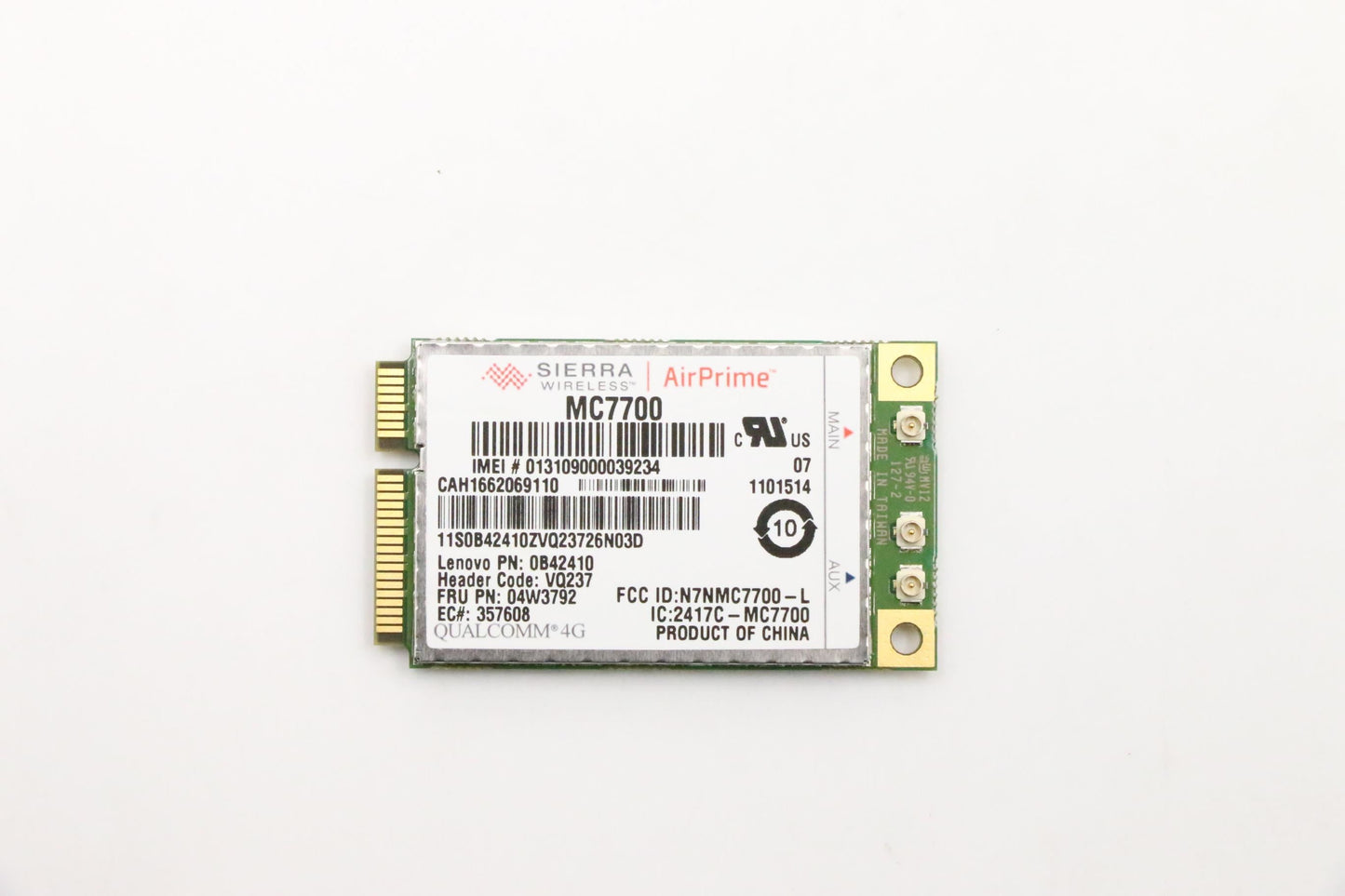 Lenovo Wireless,WWAN,SIE,7700 Win7 FMC WWAN Board 04W3792