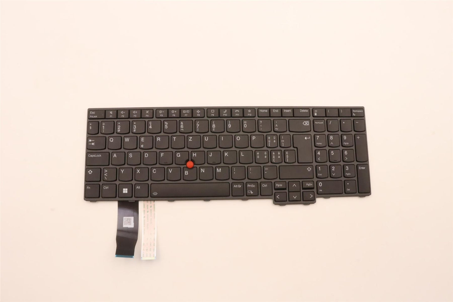 Lenovo ThinkPad P16s 1 L15 3 T16 1 Keyboard Swiss Black Backlit 5N21D93782