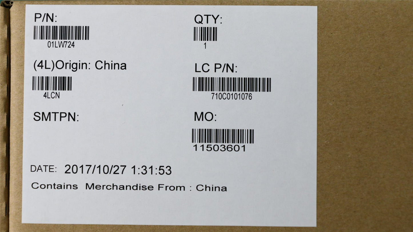 Lenovo FRU i3-6100U,WIN,NY,1.2+2.0,MT 01LW724