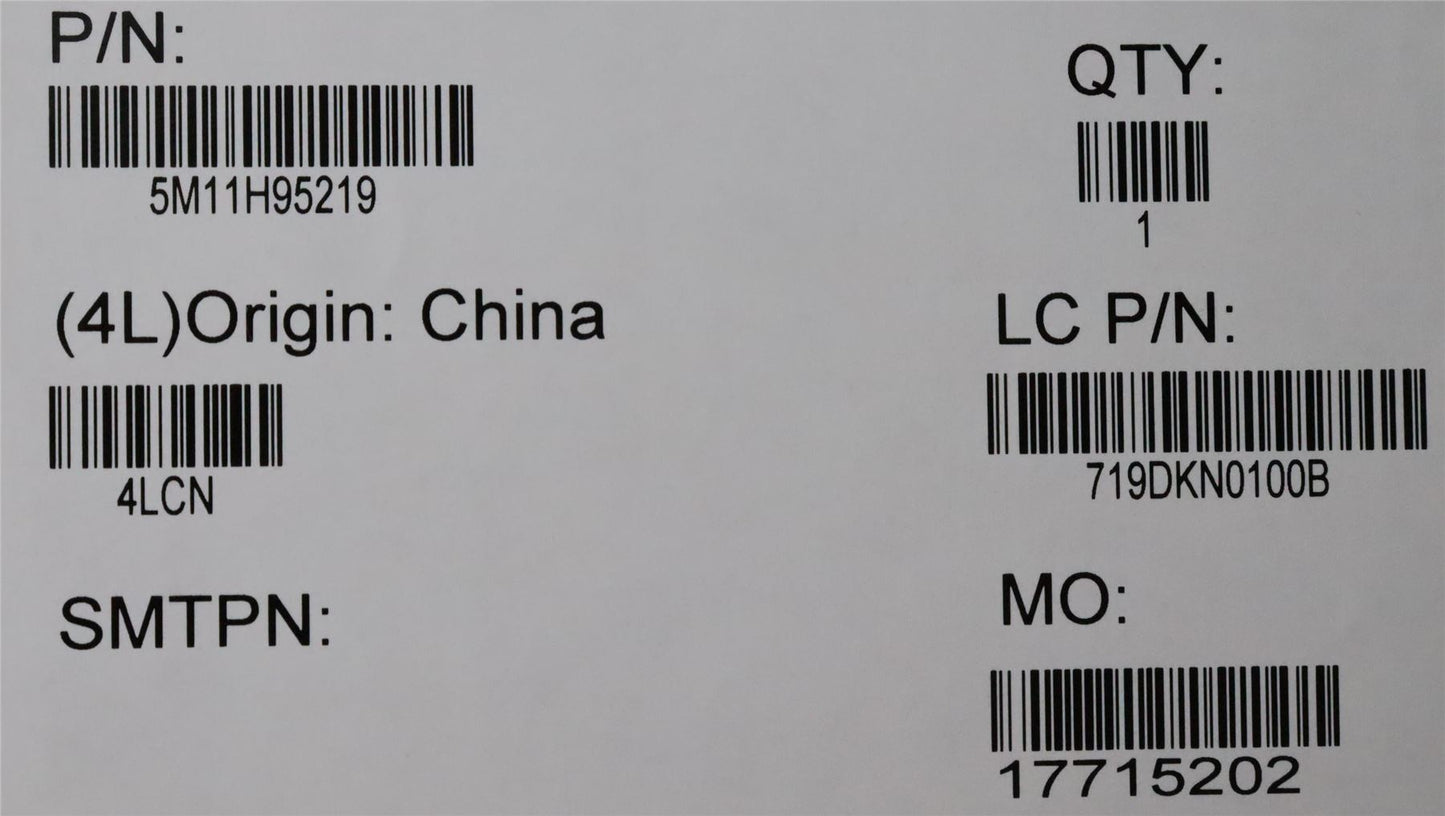 Lenovo MECH_ASM 13.3WUXGA,TCH,HybIR,BK,Mut+AUO 5M11H95218