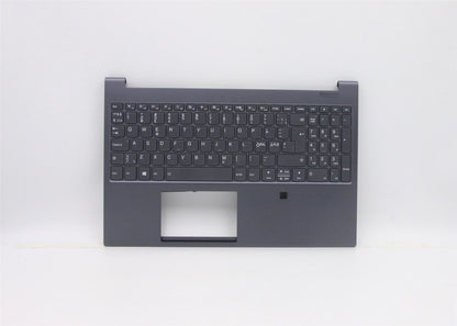 Lenovo 9 15IMH5 Keyboard Palmrest Top Cover Nordic Slate Grey Backlit 5CB0Z37701
