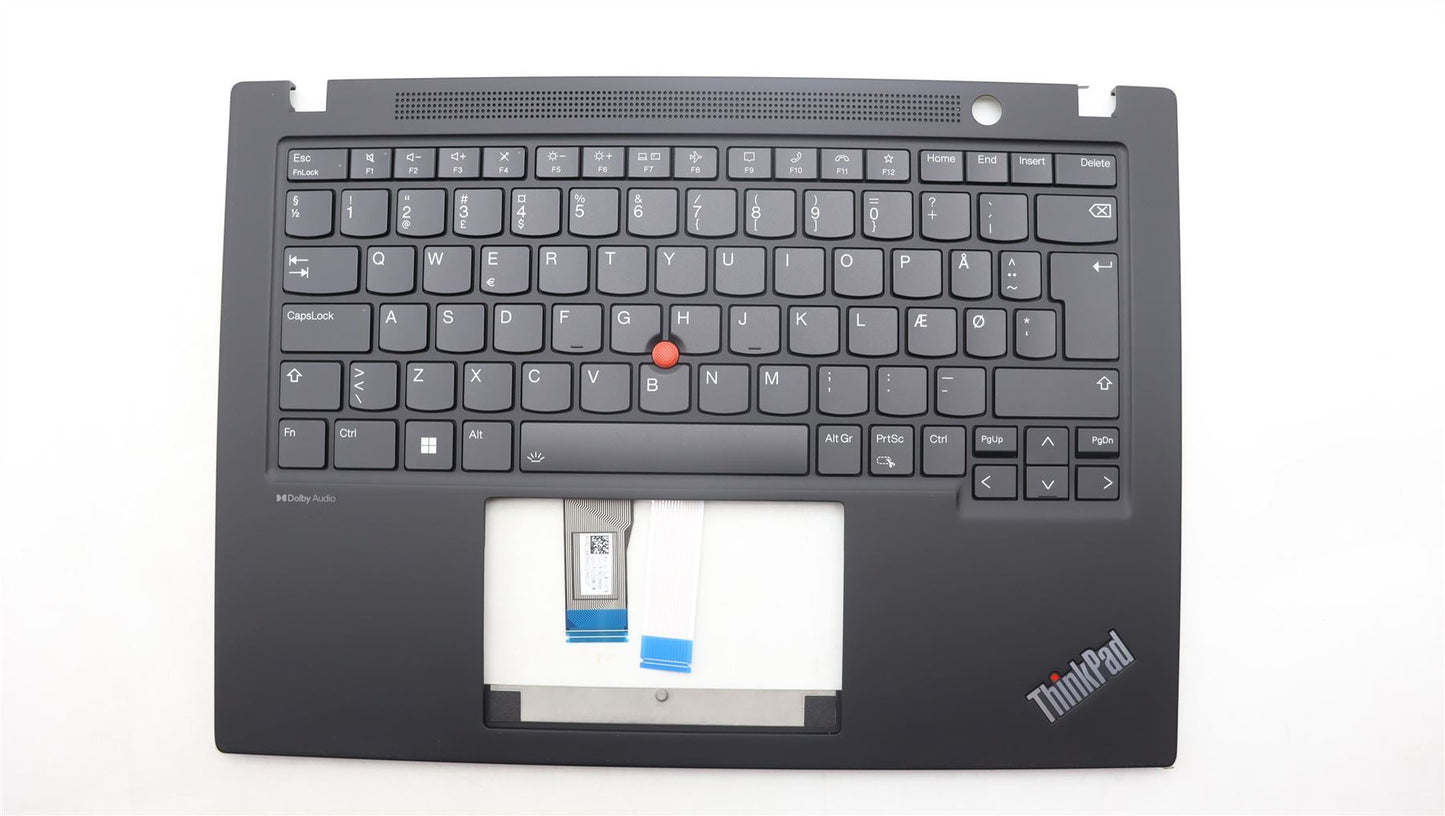 Lenovo ThinkPad T14s Gen 4 Palmrest Cover Keyboard Danish Black 5M11L92980