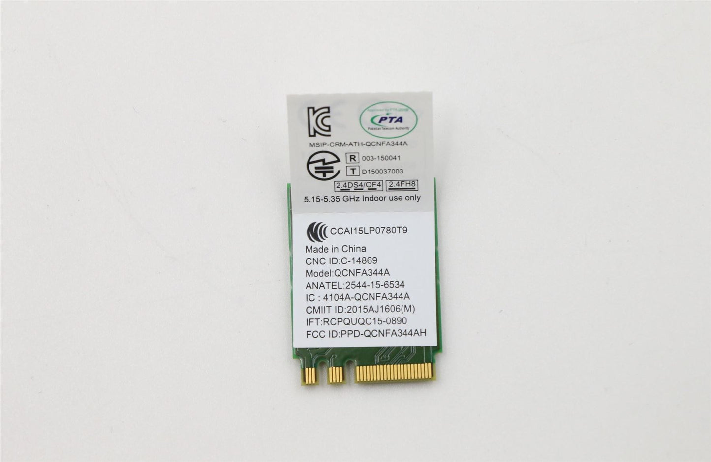 Lenovo WIRELESS Wireless,CMB,LTN,NFA344A FCC 01AX726