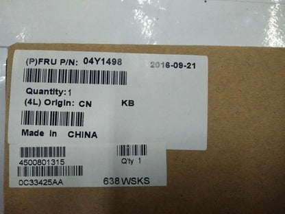 Lenovo FRU Booklet KBD- HUG Keyboard 04Y1498