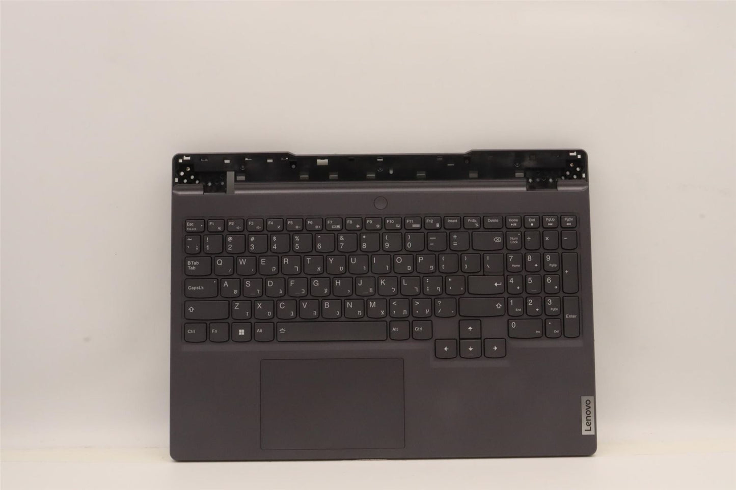 Lenovo 5 15IAH7H Palmrest Cover Touchpad Keyboard Hebrew Storm Grey 5CB1F38761