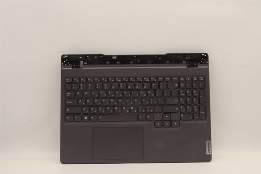Lenovo 5 15IAH7H Palmrest Cover Touchpad Keyboard Hebrew Storm Grey 5CB1F38761