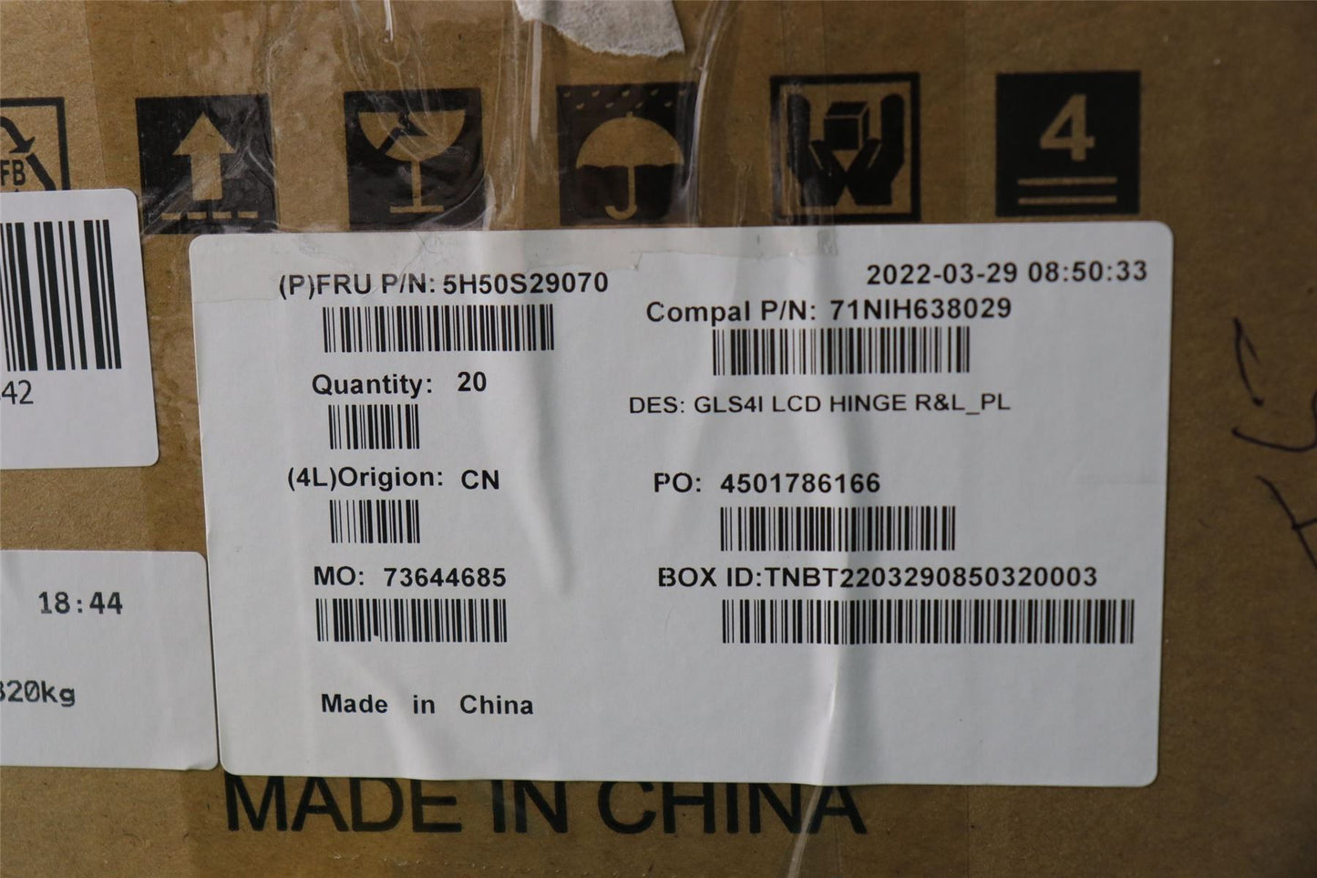 Lenovo HINGE Hinge C 82SD PL 5H50S29070