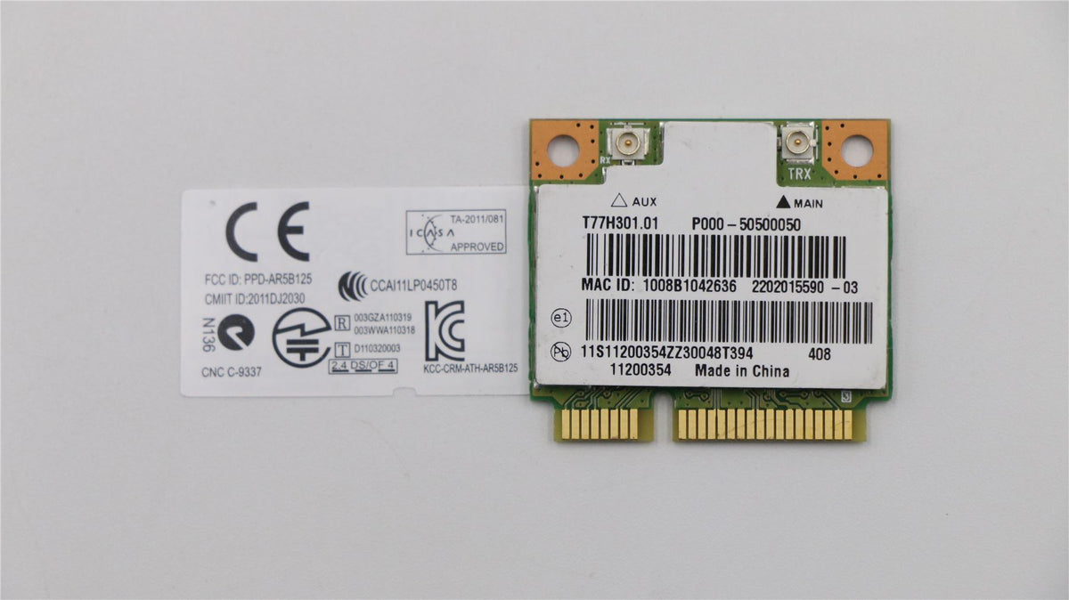 Lenovo SUBCARD CBT AR9485 11n HMC WiFi card 11200354