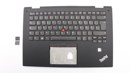 Lenovo Yoga X1 2nd Keyboard Palmrest Top Cover German Black Backlit 01HY813