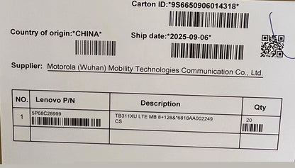 Lenovo TB311XU MB 8+128&*6818AA002249 CS LTE Board 5P68C28999