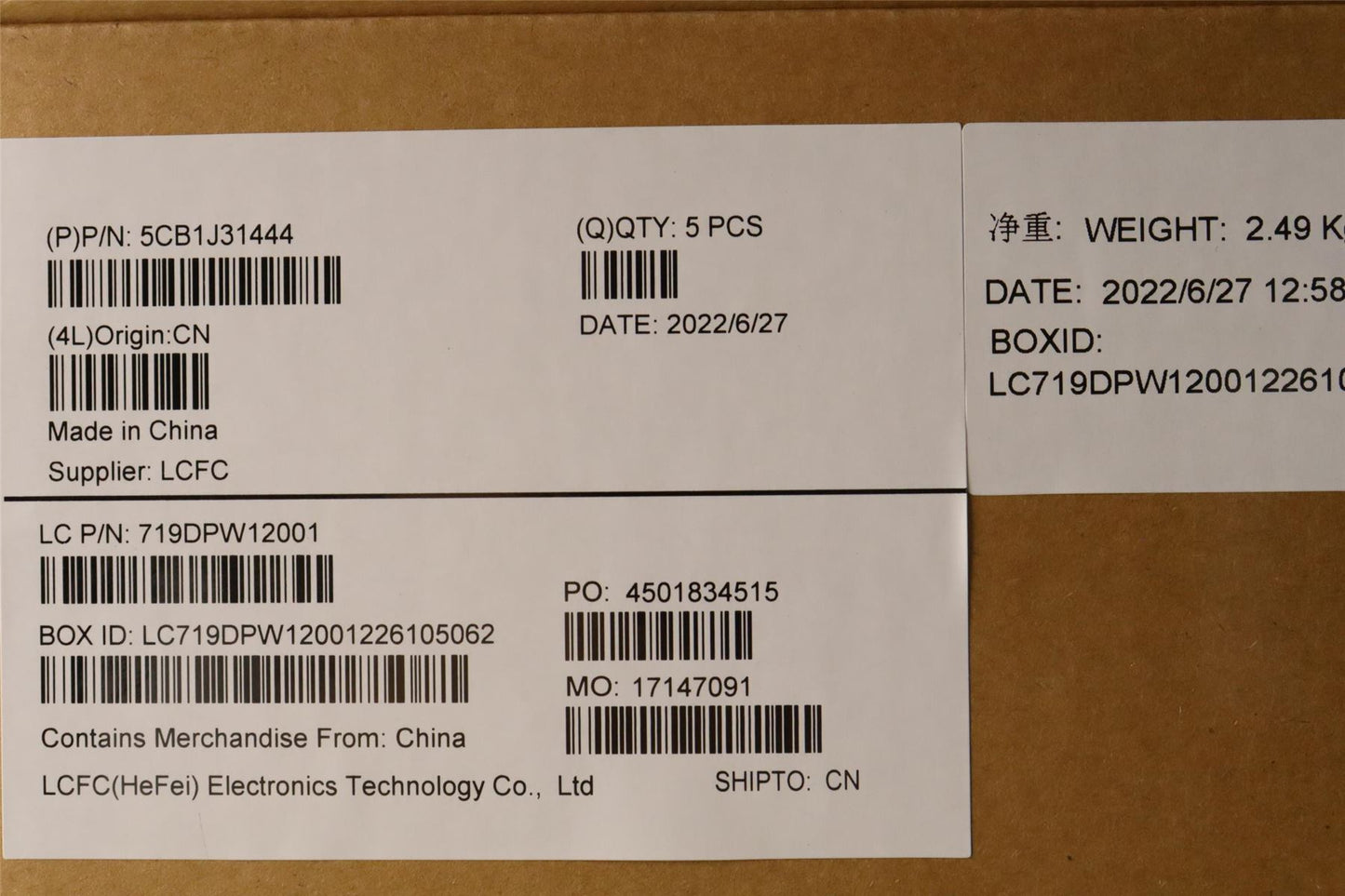 Lenovo Lower Case L82TD 5CB1J31444