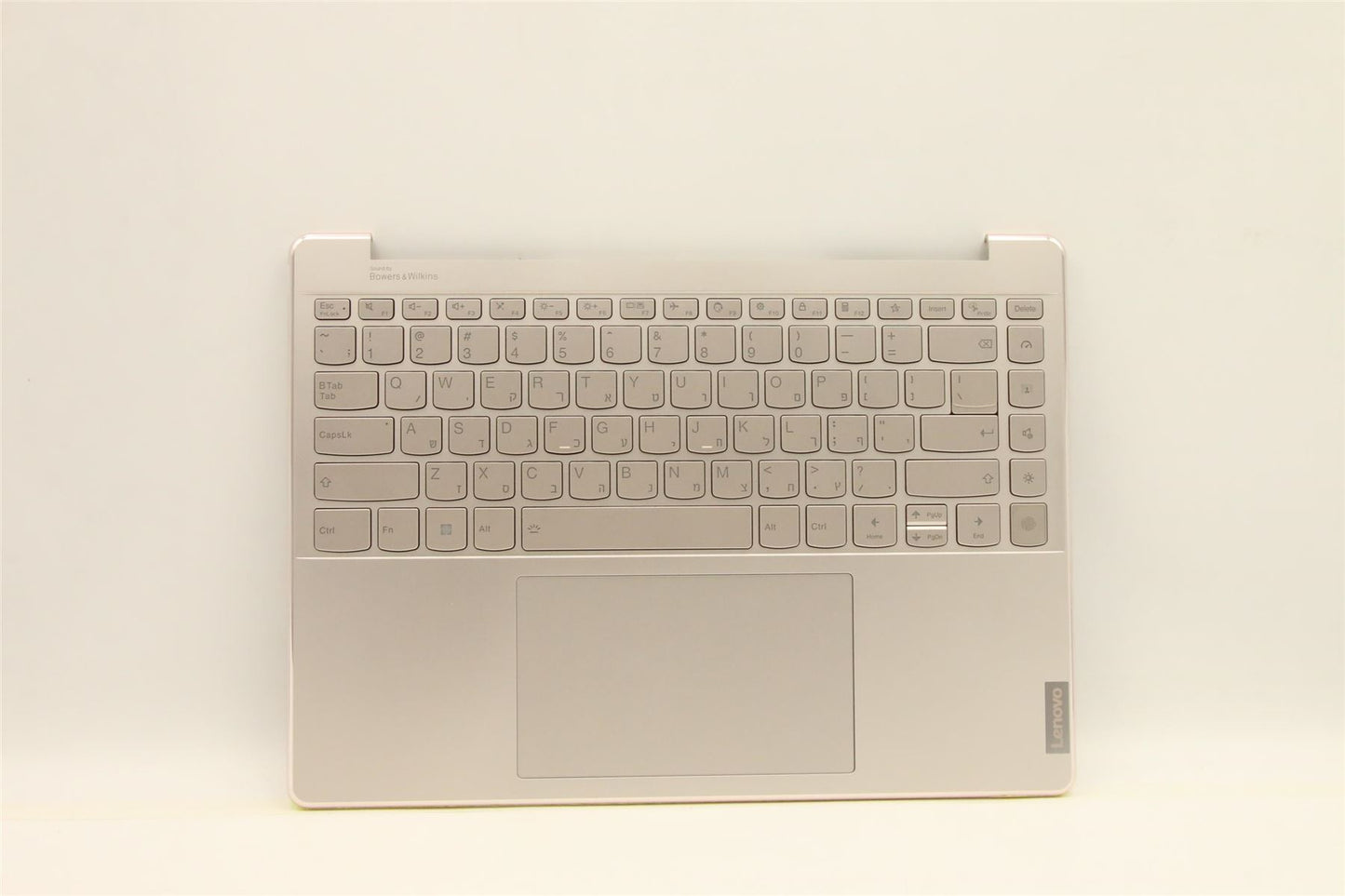 Lenovo IdeaPad 9 14IAP7 Palmrest Cover Touchpad Keyboard Hebrew Silver 5CB1H23751