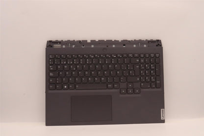 Lenovo 5 16ARH7H Palmrest Cover Touchpad Keyboard Spanish Storm Grey 5CB1H71065