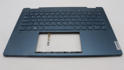 Lenovo Yoga 7 14IRL8 Keyboard Palmrest Top Cover Hebrew Tidal Teal 5CB1L40856