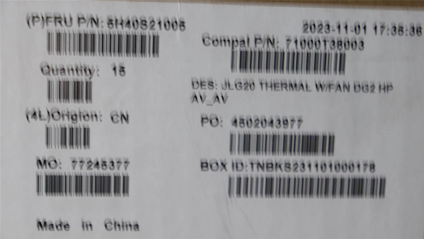 Lenovo Thermal C 83FQ DG2_AV 5H40S21005