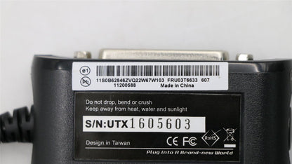 Lenovo ThinkCentre M72e M92 M92p USB-A to Parallel Port Cable 03T6633