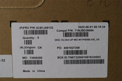Lenovo ThinkBook 14 G4 IAP Palmrest Touchpad Cover Keyboard US Grey 5CB1J09132