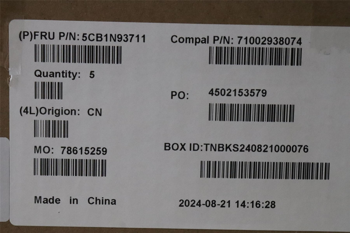 Lenovo UpperCase SWS C83FW FP AB NBL AL 5CB1N93711