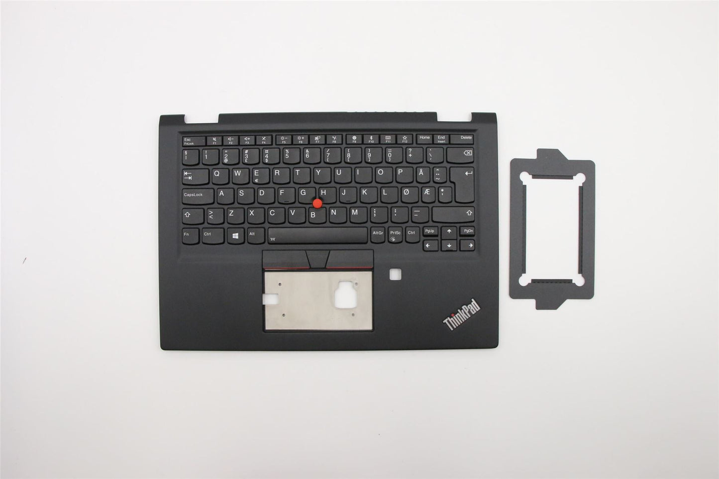 Lenovo Yoga X390 Palmrest Cover Touchpad Keyboard Nordic Black 02HL528