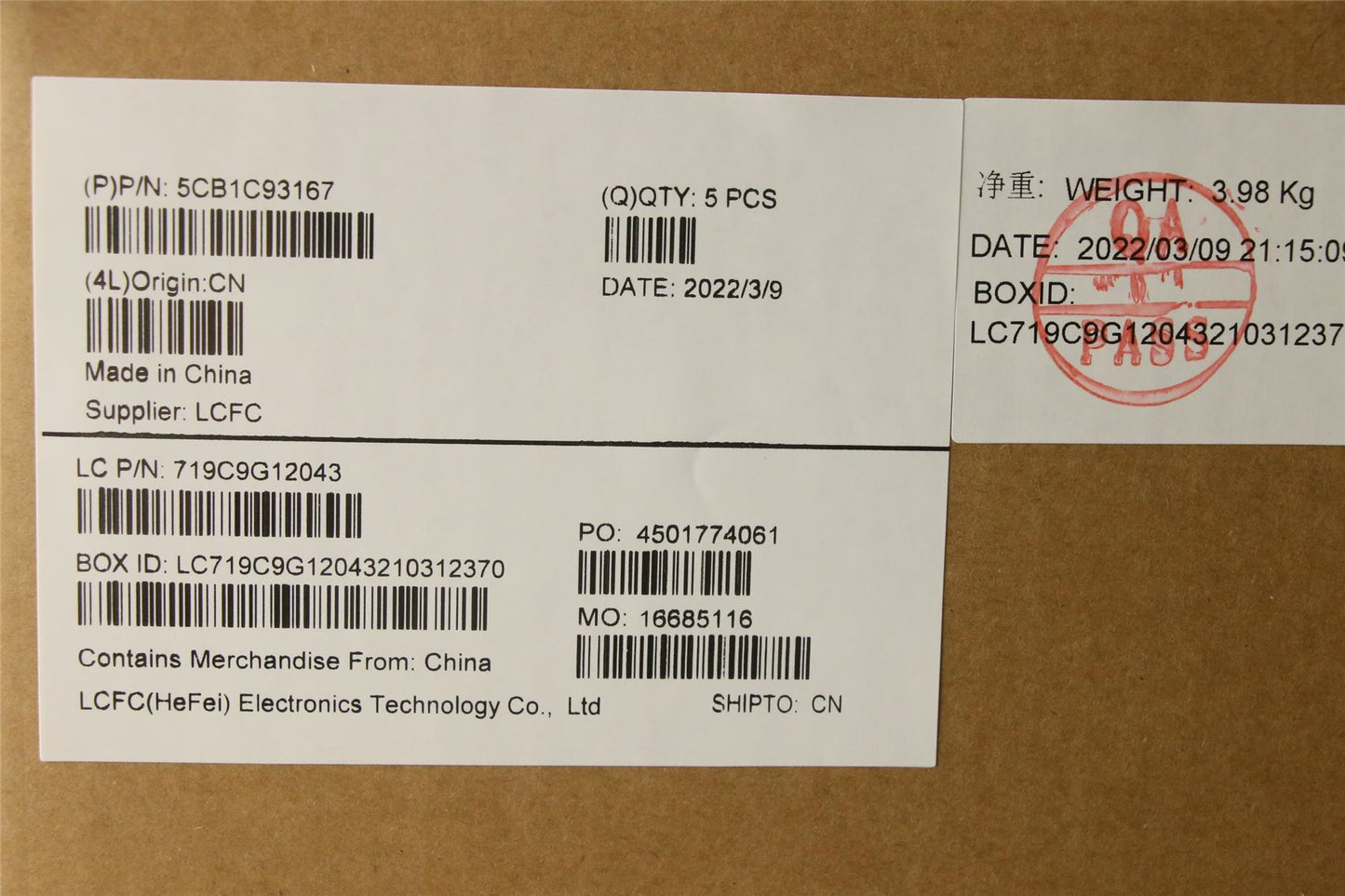 Lenovo Upper Case ASM_FRA L82JS SGw/WHWRF 5CB1C93167