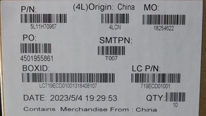 Lenovo LABEL FRU JG3.0 Label Kit 5L11H70967