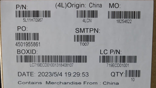 Lenovo LABEL FRU JG3.0 Label Kit 5L11H70967